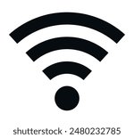 Vector icons of wifi icon. Internet concept at home or at work. Icon for the site