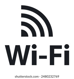 Vector icons of wifi icon. Internet concept at home or at work. Icon for the site