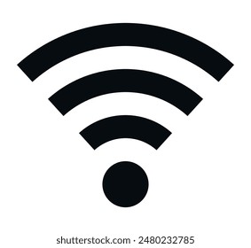 Vector icons of wifi icon. Internet concept at home or at work. Icon for the site