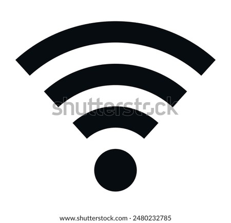 Vector icons of wifi icon. Internet concept at home or at work. Icon for the site