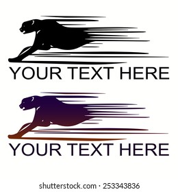 Vector icons with wild animals cheetah