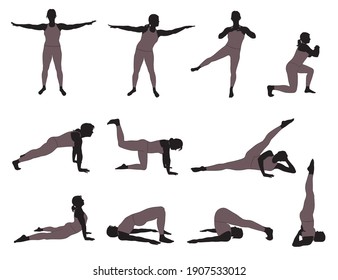 232,446 Woman silhouette fitness Images, Stock Photos & Vectors ...