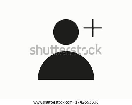 vector icon,social man, add contact, group symbol, illustrious man person