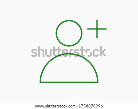 vector icon,social man, add contact, group symbol, illustrious man person