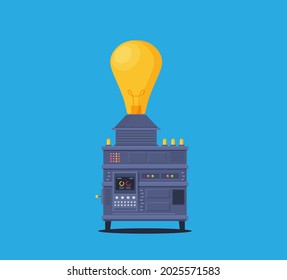 Vector idea create process of success about money
