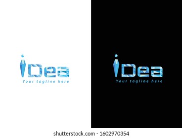 vector idea - logo design icon. Multimedia logo. Company, technology beauty and science logo