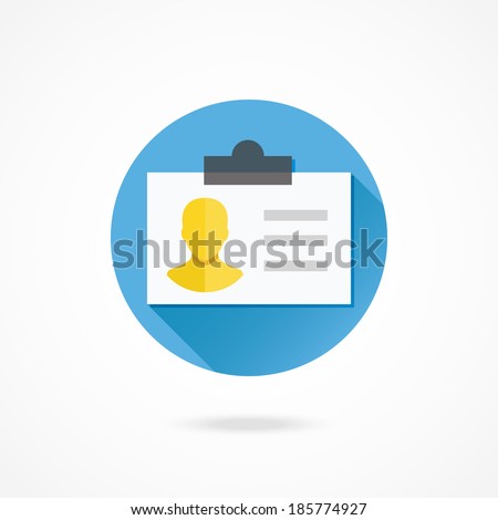 Vector Identification Card Icon