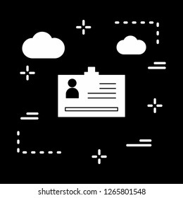 vector identity card icon

 