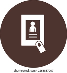 vector identity card icon

 