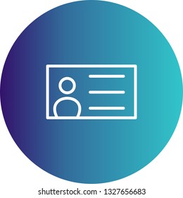 Vector Identity Card Icon