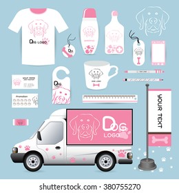 vector identity Corporate design animal, logo Dog Animal Hospital medical device labels, business cards Animal Hospital eraser smart phones, T-shirts, pens pencils rulers shampoo, medicines, emergency