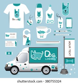 vector identity Corporate design animal, logo Dog Animal Hospital medical device labels, business cards Animal Hospital eraser smart phones, T-shirts, pens pencils rulers shampoo, medicines, emergency
