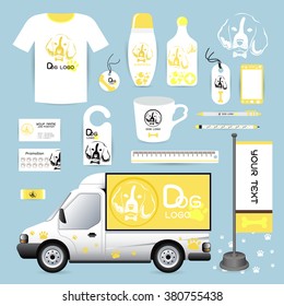 vector identity Corporate design animal, logo Dog Animal Hospital medical device labels, business cards Animal Hospital eraser smart phones, T-shirts, pens pencils rulers shampoo, medicines, emergency