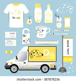 vector identity Corporate design animal, logo, geometric, background Dog Animal Hospital medical device labels, business cards Animal Hospital eraser smart phones, T-shirts, pens, pencils, rulers