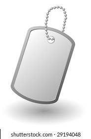 Vector Identity Tag Or Dog Tag Or Identity Plates