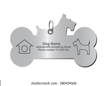 Vector identity tags for dog