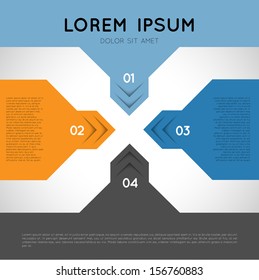 vector ifographic template options/infographic design element