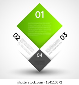 vector ifographic template squares, options