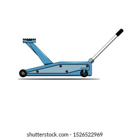 Vector iillustration of car jack. Equipment for automotive service.