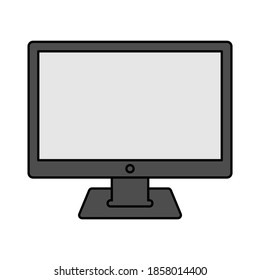 vector iillustration of computer monitor 