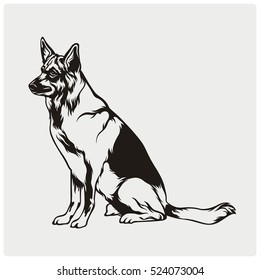 Vector iillustration of an dog.
