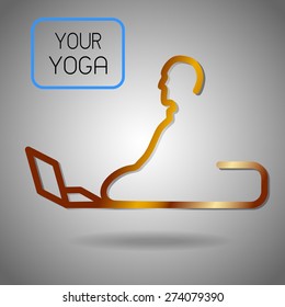Vector iillustration on the theme of meditation and yoga. 