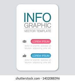 Vector iInfographic diagram, template for business, presentations, web design, 2
options.