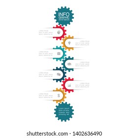 Vector iInfographic diagram, template for business, presentations, web design, 7 options.