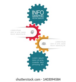 Vector iInfographic diagram, template for business, presentations, web design, 2 options.