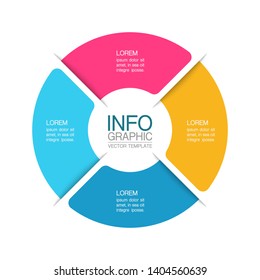 Vector iInfographic diagram, template for business, presentations, web design, 4 options.