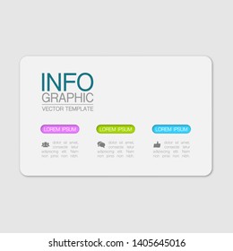 Vector iInfographic diagram, template for business, presentations, web design, 3 options.