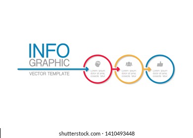 Vector iInfographic diagram, template for business, presentations, web design, 3 options.