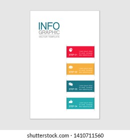 Vector iInfographic diagram, template for business, presentations, web design, 4 options.