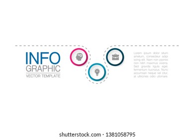 Vector iInfographic template for business, presentations, web design, 6 options.