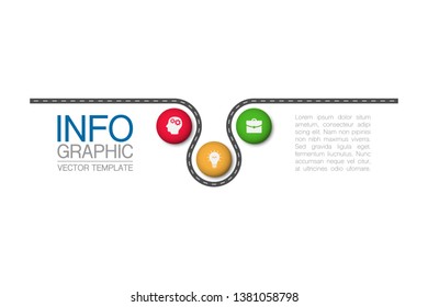 Vector iInfographic template for business, presentations, web design, 6 options.