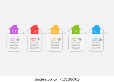 Vector iInfografik Vorlage für Business, Präsentationen, Webdesign, Optionen.