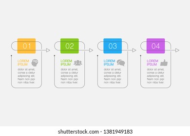 Vector iInfographic template for business, presentations, web design, options.
