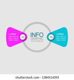 Vector iInfographic template for business, presentations, web design, 6 options.