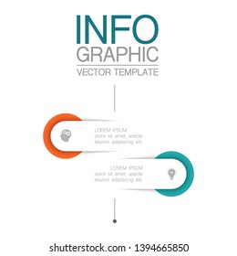 Vector iInfographic template for business, presentations, web design, 2 options.