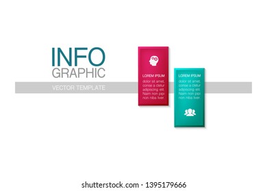 Vector iInfographic template for business, presentations, web design, 2 options.
