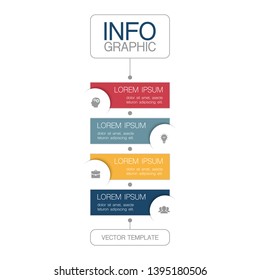 Vector iInfographic template for business, presentations, web design,4  options.