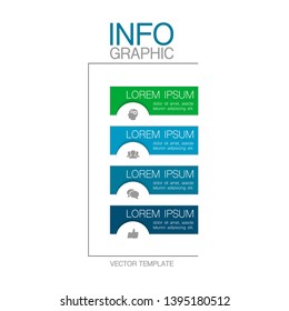 Vector iInfographic template for business, presentations, web design,4  options.