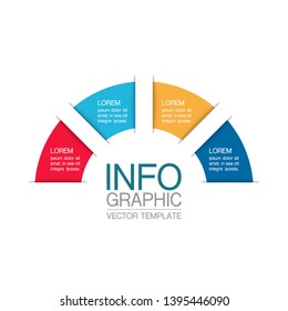 Vector iInfographic template for business, presentations, web design, 4 options.