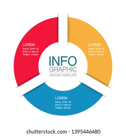 Vector iInfographic template for business, presentations, web design, 3 options.