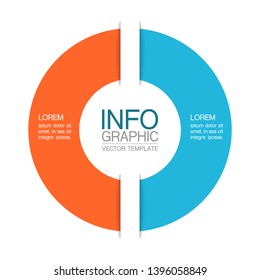 Vector iInfographic template for business, presentations, web design, options.