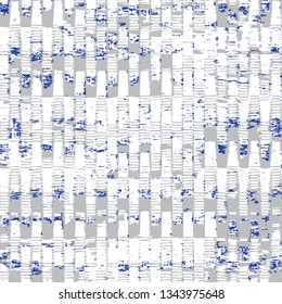 vector, ikat effect abstract light blue and white zigzag striped , stripes, lines / Vector  arts for vintage, ethnic style design / modern seamless pattern for carpet, rug, scarf, clipboard, shawl 