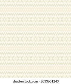 Vector ikat small ethnic shape modern cream grey color seamless background. Tribal chevron, rhombus and zig zag pattern. Use for fabric, textile, interior decoration elements, upholstery, wrapping. 