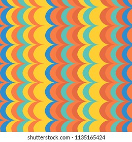 Vector ikat wave parrot feather seamless pattern for wrapping, fabric, textile, craft