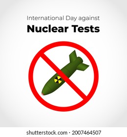 iluminación vectorial para el día de ensayo nuclear