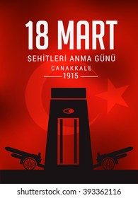 Vector illsutration of 18th March Martyrs Remembrance Day.